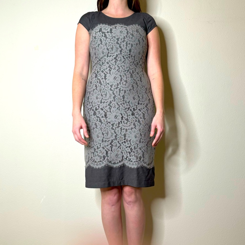 Lace detail dress